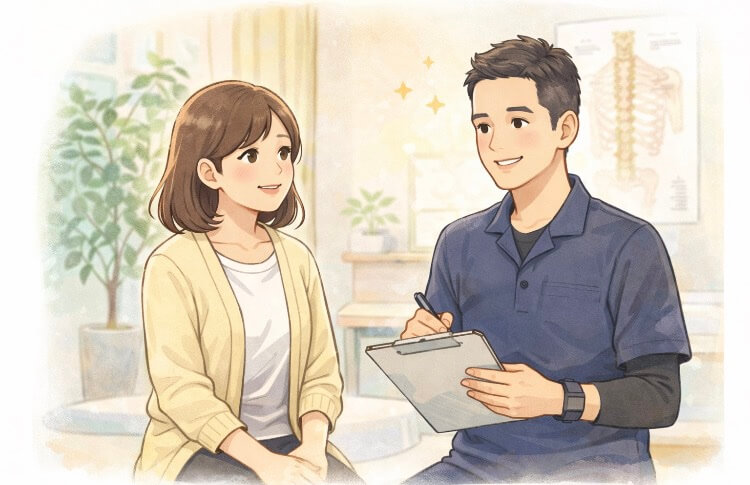 東大阪市の自律神経専門整体のおおくま整骨院のお客様の声のイラスト